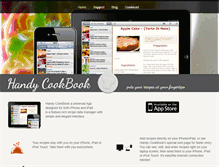 Tablet Screenshot of handycookbookapp.com